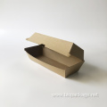 Compostable kraft paper hotdog box